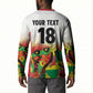 Custom Guyana Football Pride Button Sweatshirt Golden Jaguars Go Champion - White
