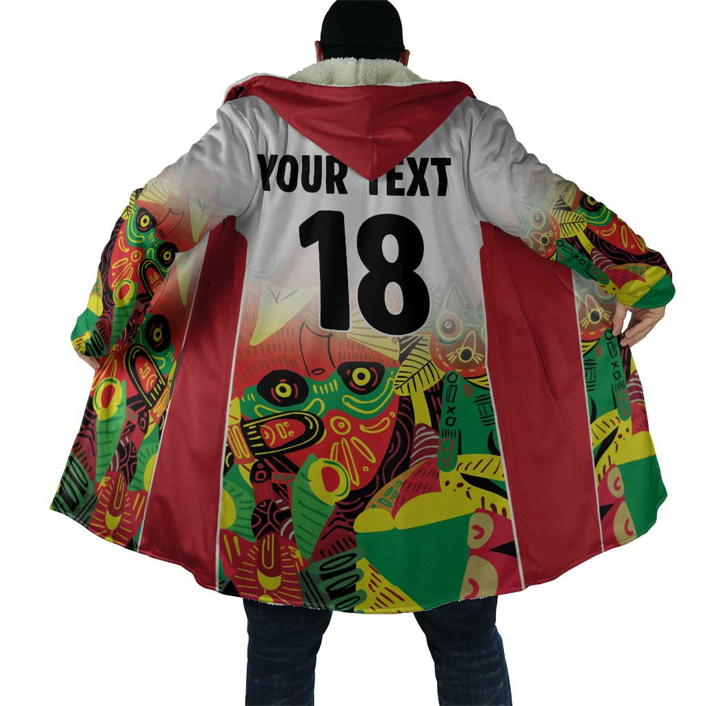 Custom Guyana Football Pride Cloak Golden Jaguars Go Champion - White