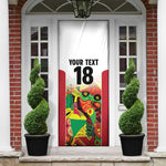Custom Guyana Football Pride Door Cover Golden Jaguars Go Champion - White