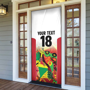 Custom Guyana Football Pride Door Cover Golden Jaguars Go Champion - White