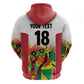 Custom Guyana Football Pride Hoodie Golden Jaguars Go Champion - White - African Pride