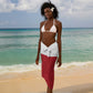 Custom Guyana Football Pride Sarong Golden Jaguars Go Champion - White - African Pride