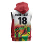 Custom Guyana Football Pride Sleeveless Hoodie Golden Jaguars Go Champion - White - African Pride