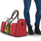 Custom Guyana Football Pride Travel Bag Golden Jaguars Go Champion - White
