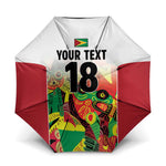 Custom Guyana Football Pride Umbrella Golden Jaguars Go Champion - White