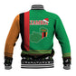Afro Zambia Christmas Baseball Jacket Coat Of Arms With Kente Pattern