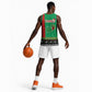 Afro Zambia Christmas Basketball Jersey Coat Of Arms With Kente Pattern LT18