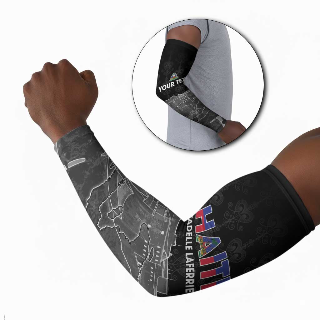 Afro-Haitians Pride Personalized Arm Sleeves Citadelle Laferriere Veve Vodou