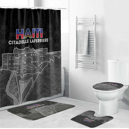 Afro-Haitians Pride Bathroom Set Citadelle Laferriere Veve Vodou