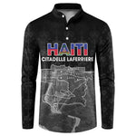 Afro-Haitians Pride Personalized Button Sweatshirt Citadelle Laferriere Veve Vodou