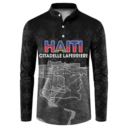 Afro-Haitians Pride Personalized Button Sweatshirt Citadelle Laferriere Veve Vodou