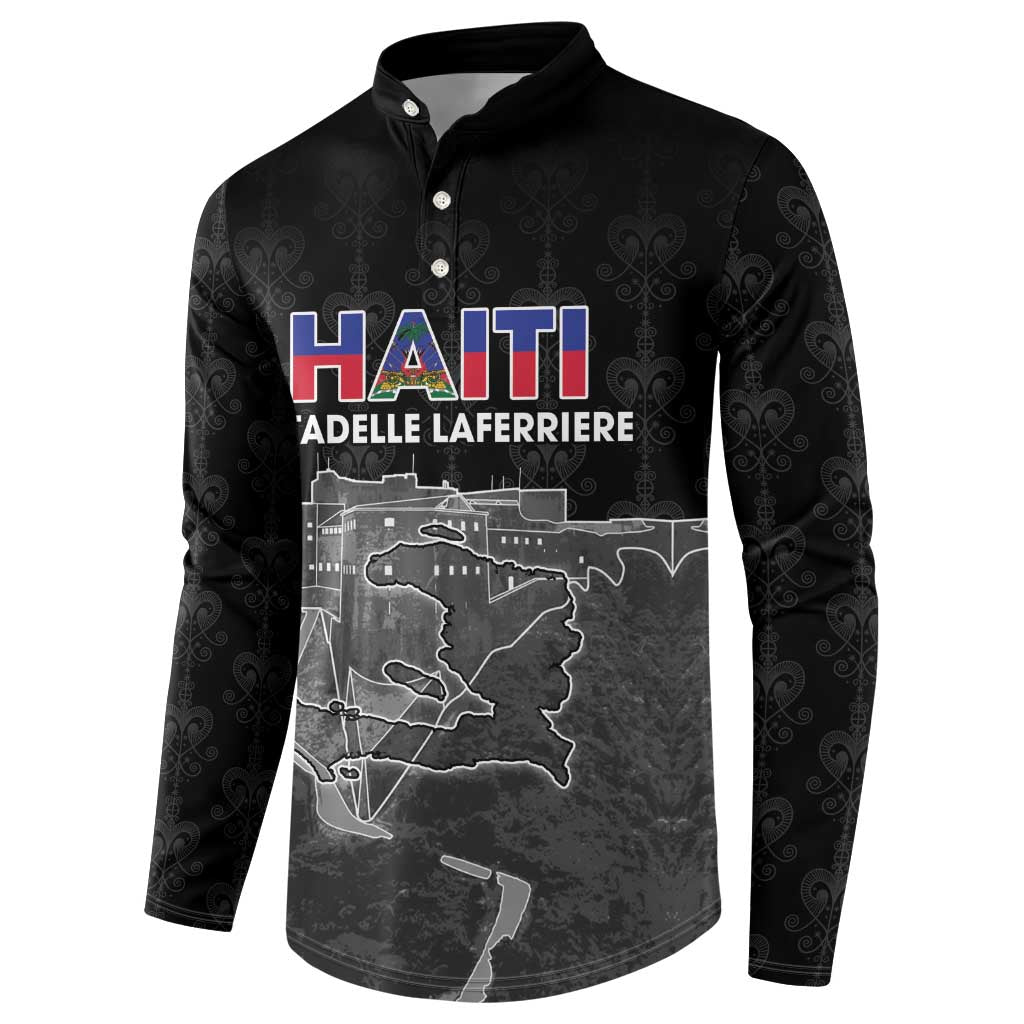 Afro-Haitians Pride Personalized Button Sweatshirt Citadelle Laferriere Veve Vodou