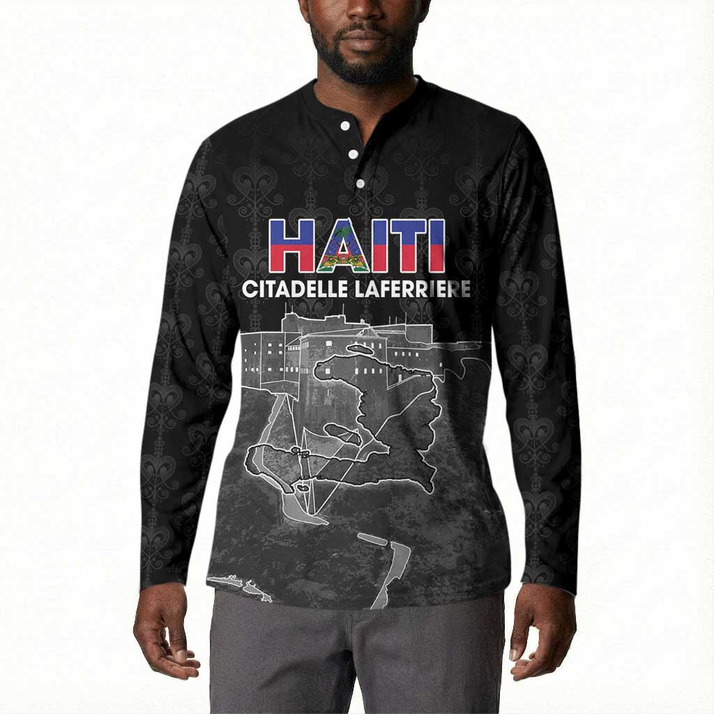 Afro-Haitians Pride Personalized Button Sweatshirt Citadelle Laferriere Veve Vodou