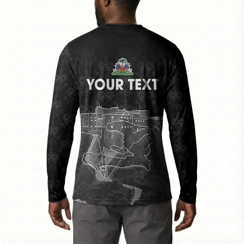 Afro-Haitians Pride Personalized Button Sweatshirt Citadelle Laferriere Veve Vodou