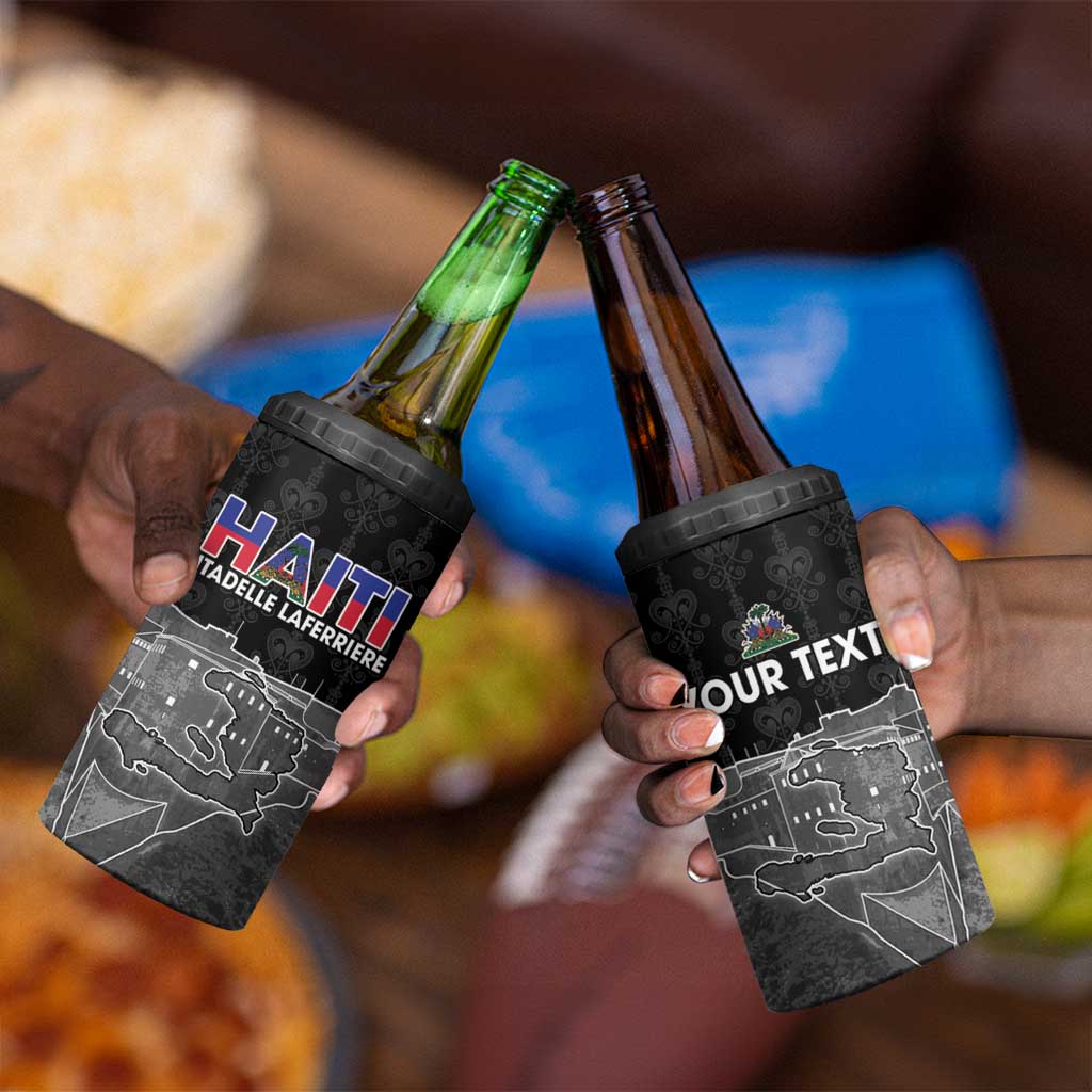 Afro-Haitians Pride Personalized 4 in 1 Can Cooler Tumbler Citadelle Laferriere Veve Vodou - African Pride