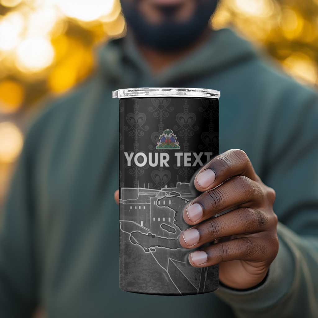 Afro-Haitians Pride Personalized 4 in 1 Can Cooler Tumbler Citadelle Laferriere Veve Vodou - African Pride