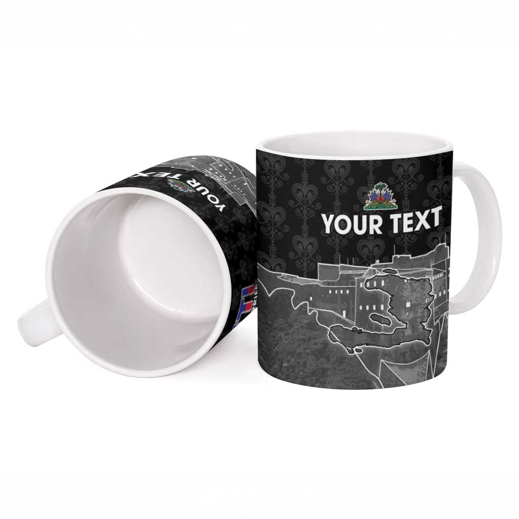 Afro-Haitians Pride Personalized Ceramic Mug Citadelle Laferriere Veve Vodou