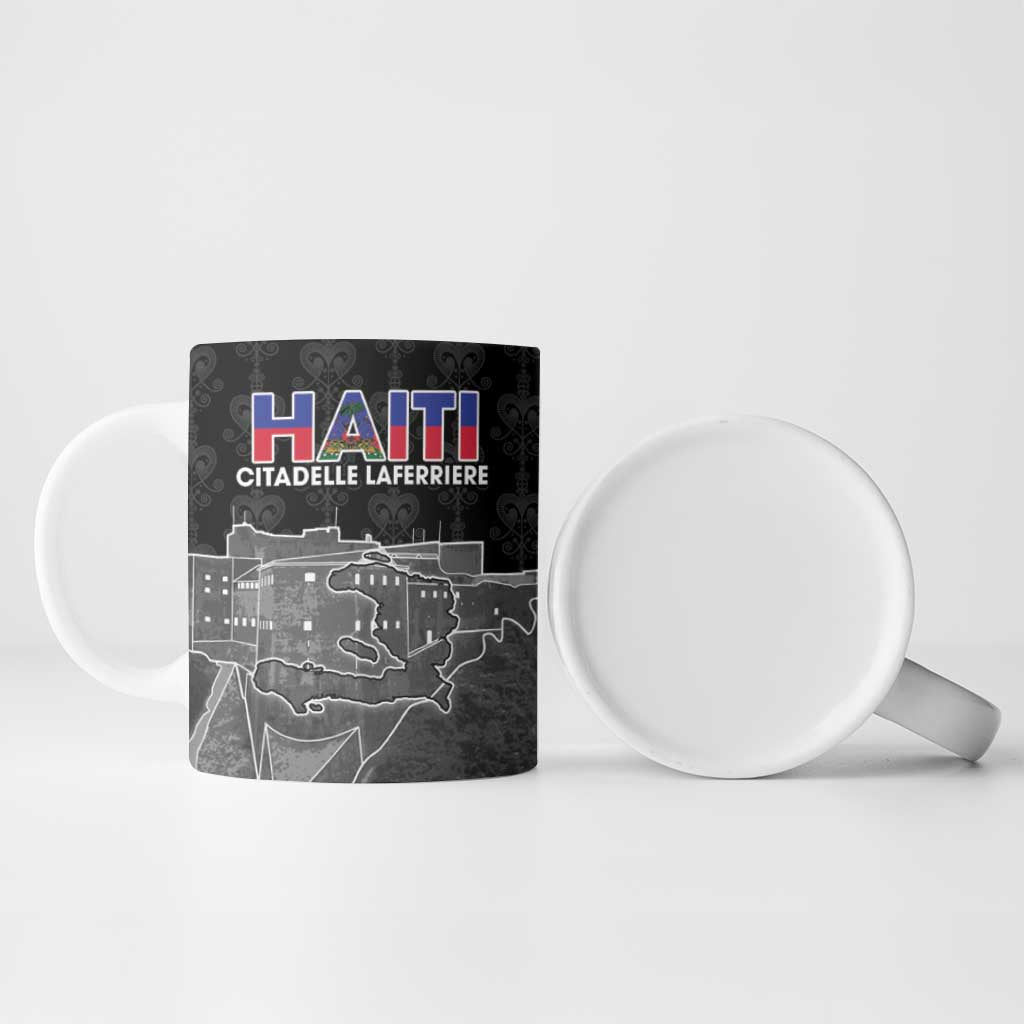 Afro-Haitians Pride Personalized Ceramic Mug Citadelle Laferriere Veve Vodou