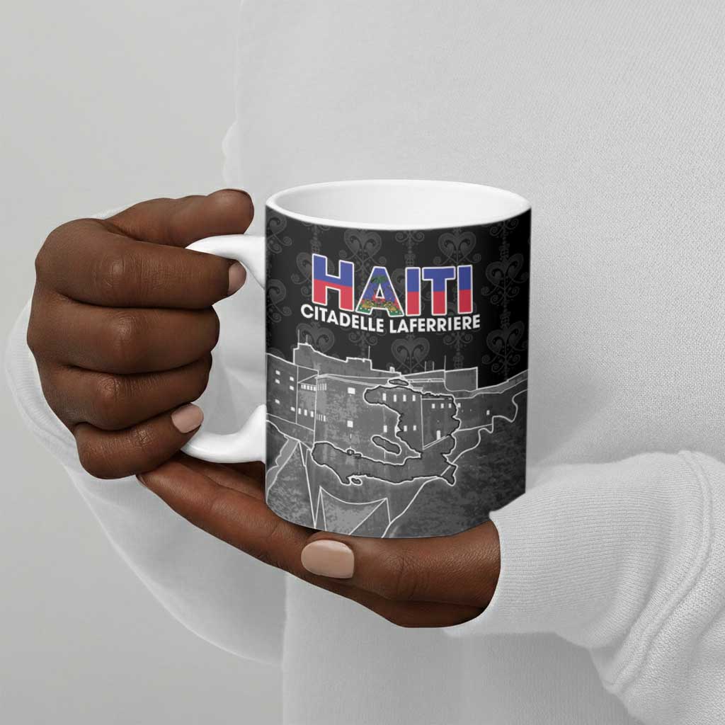 Afro-Haitians Pride Personalized Ceramic Mug Citadelle Laferriere Veve Vodou