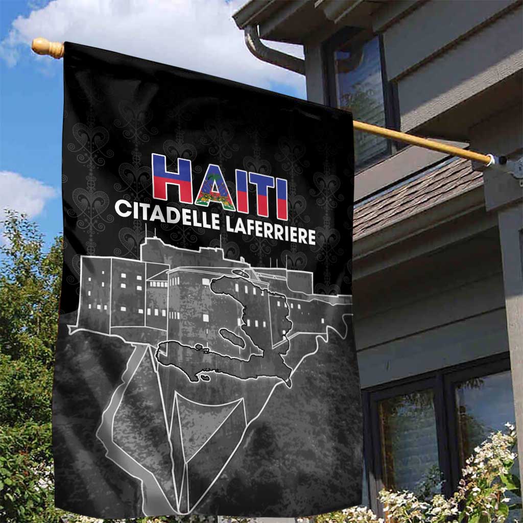 Afro-Haitians Pride Garden Flag Citadelle Laferriere Veve Vodou - African Pride