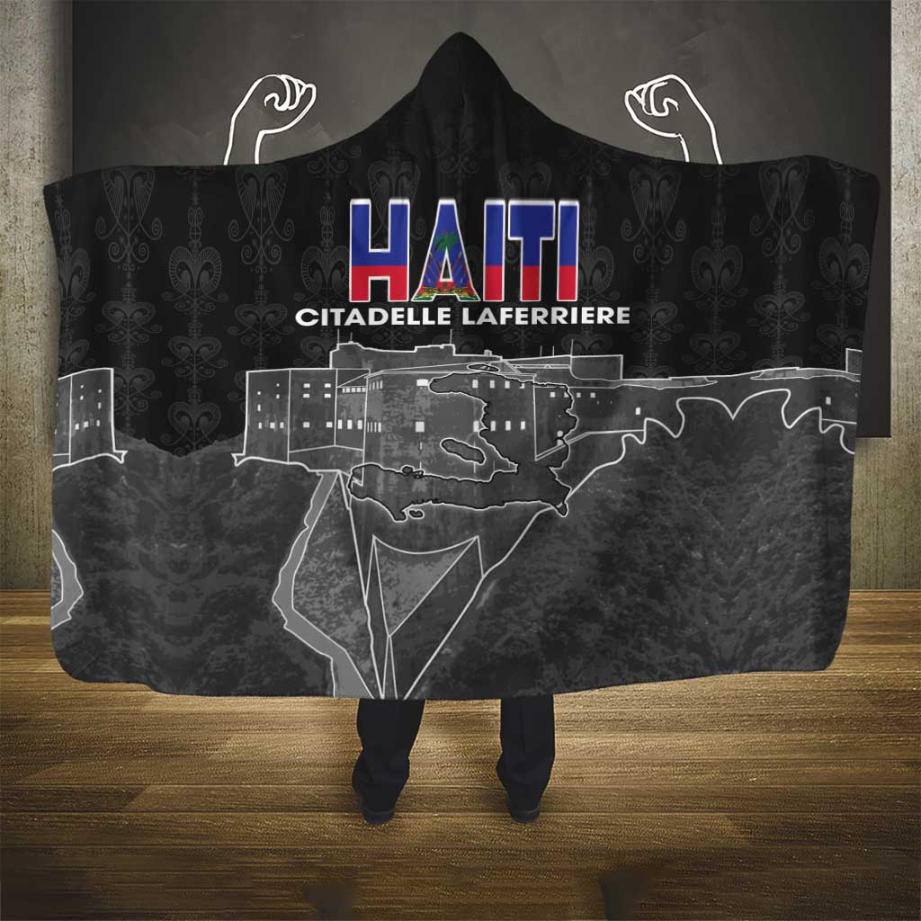 Afro-Haitians Pride Hooded Blanket Citadelle Laferriere Veve Vodou - African Pride