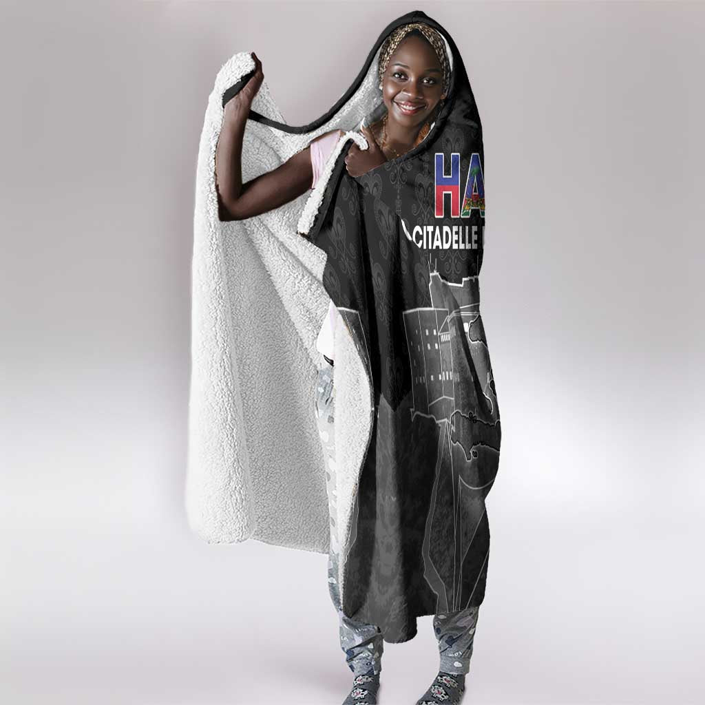Afro-Haitians Pride Hooded Blanket Citadelle Laferriere Veve Vodou - African Pride