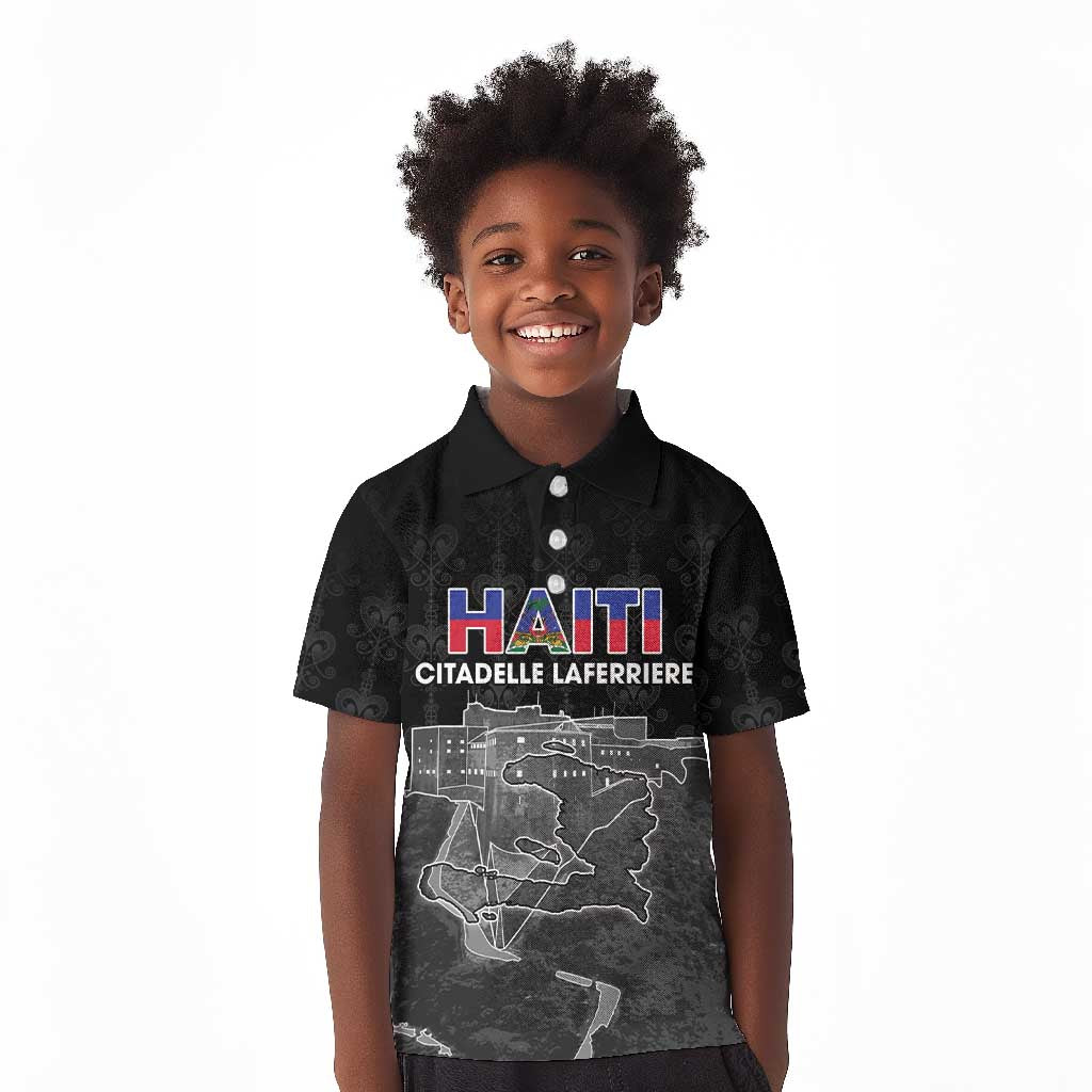 Afro-Haitians Pride Personalized Kid Polo Shirt Citadelle Laferriere Veve Vodou LT18