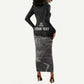 Afro-Haitians Pride Personalized Long Sleeve Bodycon Dress Citadelle Laferriere Veve Vodou - African Pride