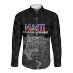 Afro-Haitians Pride Personalized Long Sleeve Button Shirt Citadelle Laferriere Veve Vodou - African Pride