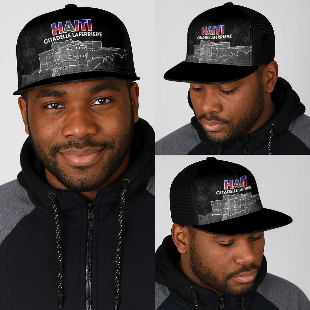 Afro-Haitians Pride Mesh Trucker Cap Citadelle Laferriere Veve Vodou - African Pride