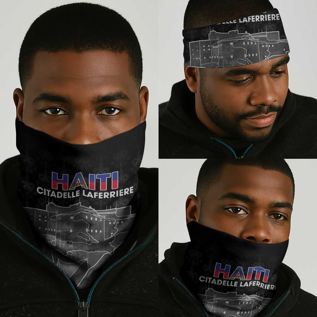 Afro-Haitians Pride Neck Gaiter Citadelle Laferriere Veve Vodou - African Pride