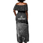 Afro-Haitians Pride Personalized Off Shoulder Maxi Dress Citadelle Laferriere Veve Vodou - African Pride