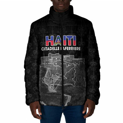 Afro-Haitians Pride Personalized Padded Jacket Citadelle Laferriere Veve Vodou