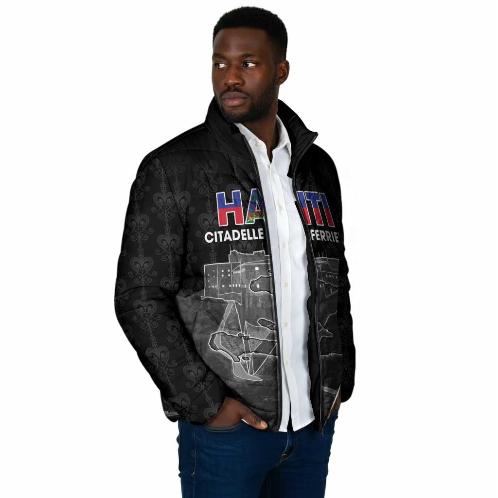 Afro-Haitians Pride Personalized Padded Jacket Citadelle Laferriere Veve Vodou