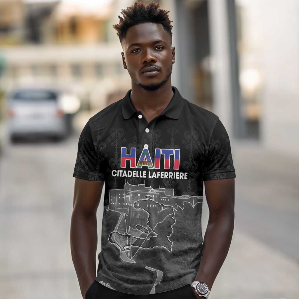Afro-Haitians Pride Personalized Polo Shirt Citadelle Laferriere Veve Vodou LT18