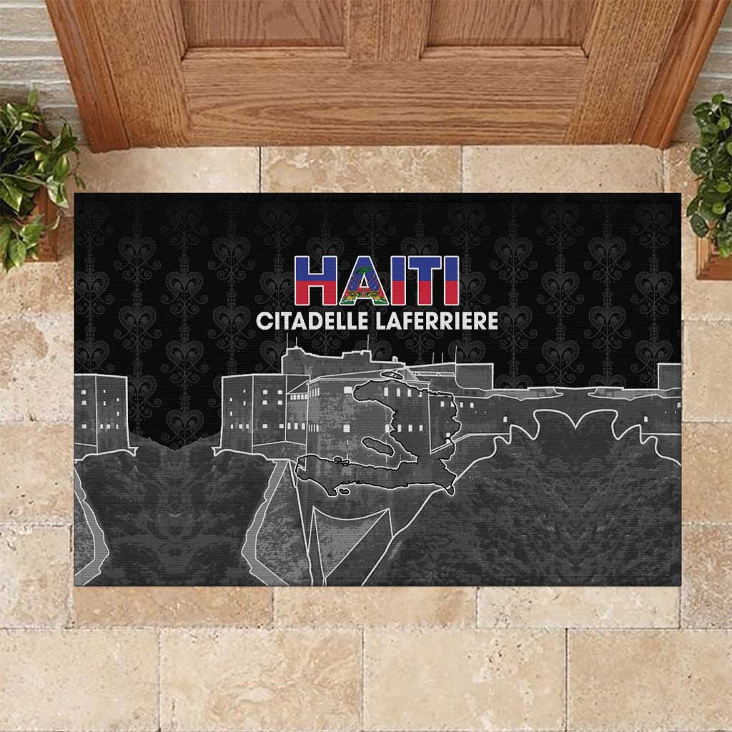 Afro-Haitians Pride Rubber Doormat Citadelle Laferriere Veve Vodou - African Pride
