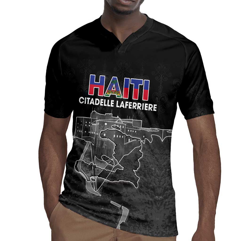 Afro-Haitians Pride Personalized Rugby Jersey Citadelle Laferriere Veve Vodou LT18