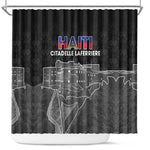 Afro-Haitians Pride Shower Curtain Citadelle Laferriere Veve Vodou - African Pride