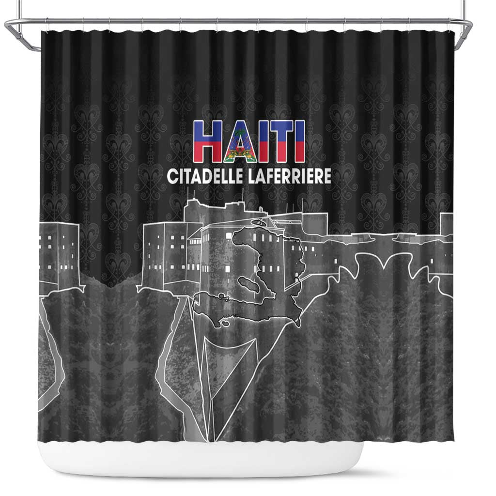 Afro-Haitians Pride Shower Curtain Citadelle Laferriere Veve Vodou - African Pride