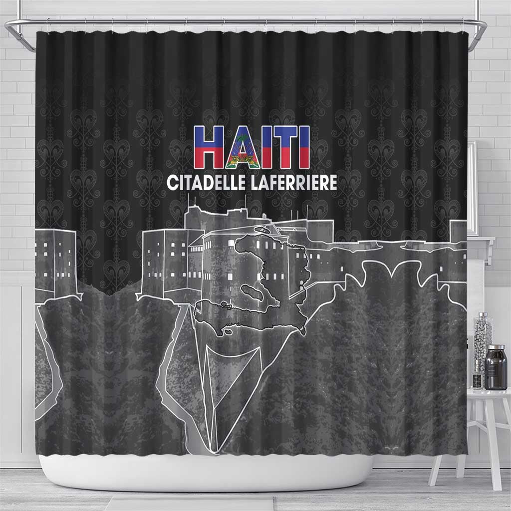 Afro-Haitians Pride Shower Curtain Citadelle Laferriere Veve Vodou - African Pride