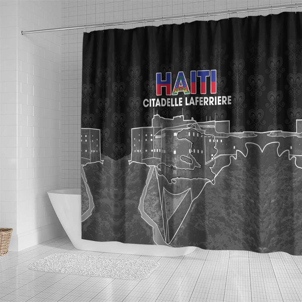 Afro-Haitians Pride Shower Curtain Citadelle Laferriere Veve Vodou - African Pride