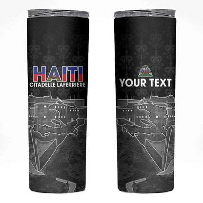 Afro-Haitians Pride Personalized Skinny Tumbler Citadelle Laferriere Veve Vodou - African Pride