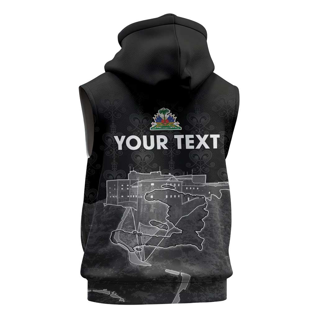 Afro-Haitians Pride Personalized Sleeveless Hoodie Citadelle Laferriere Veve Vodou - African Pride