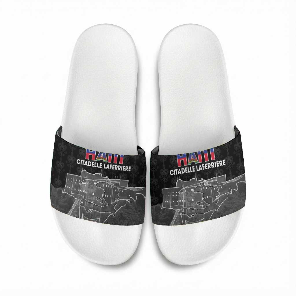 Afro-Haitians Pride Slide Sandals Citadelle Laferriere Veve Vodou