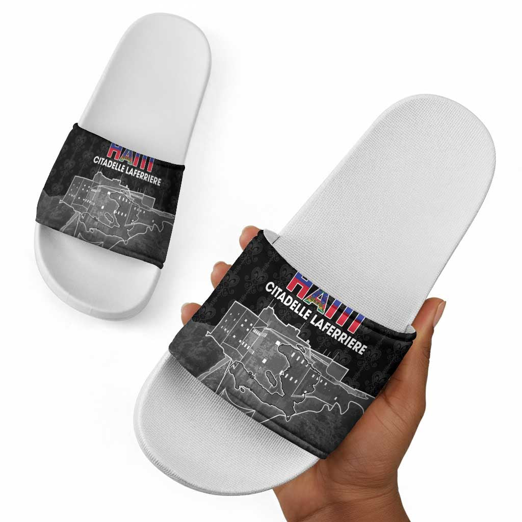 Afro-Haitians Pride Slide Sandals Citadelle Laferriere Veve Vodou