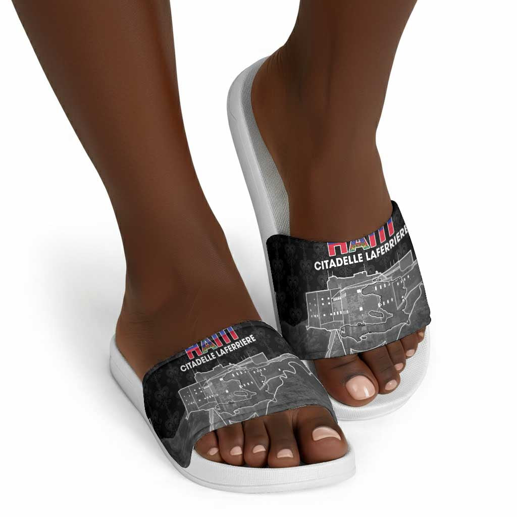 Afro-Haitians Pride Slide Sandals Citadelle Laferriere Veve Vodou