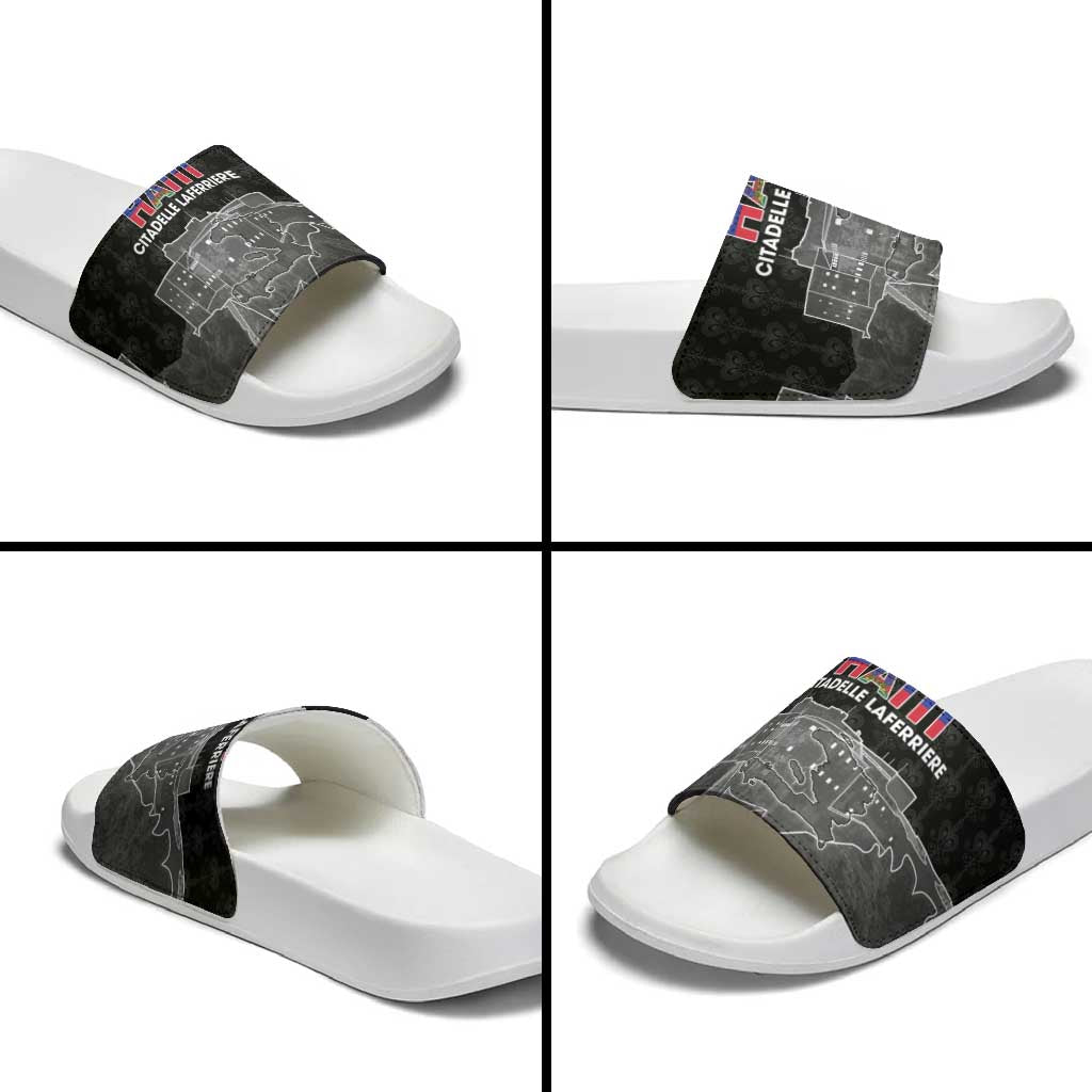 Afro-Haitians Pride Slide Sandals Citadelle Laferriere Veve Vodou