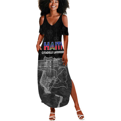 Afro-Haitians Pride Personalized Summer Maxi Dress Citadelle Laferriere Veve Vodou LT18