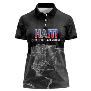 Afro-Haitians Pride Personalized Women Polo Shirt Citadelle Laferriere Veve Vodou LT18