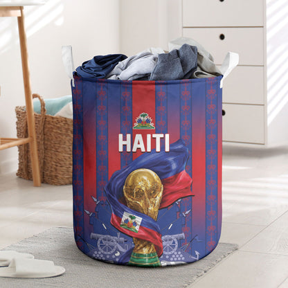 Haiti Football 2026 Laundry Basket Les Grenadiers Voodoo Veve Pride
